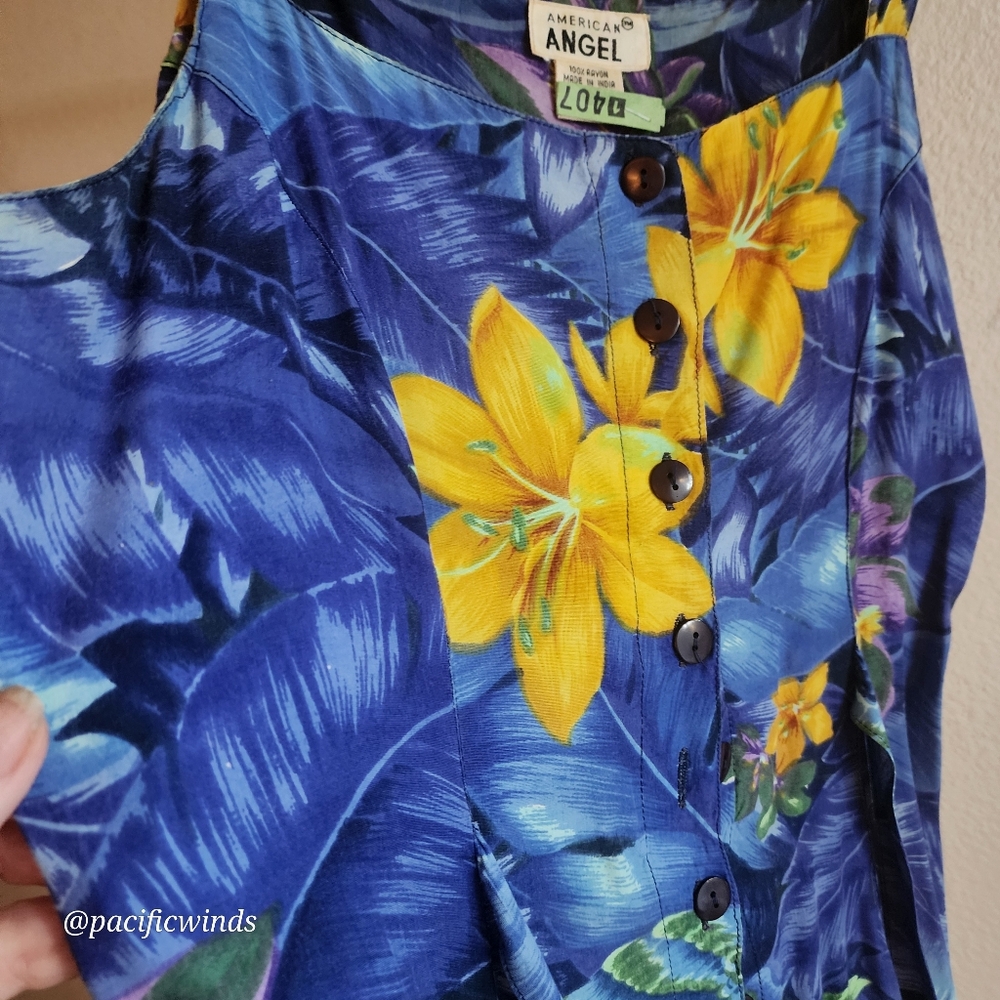 90's! MAXI DRESS! AMERICAN ANGEL SIZE MEDIUM c - Picture 2 of 15